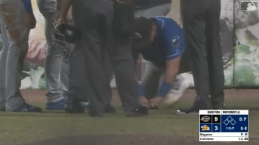 Bizarre lawn mishap results in hilarious inside-the-park homer