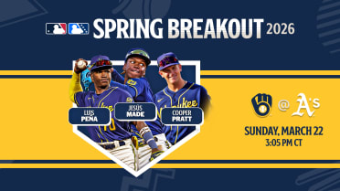 Brewers' Spring Breakout roster (Sun., 3 CT)