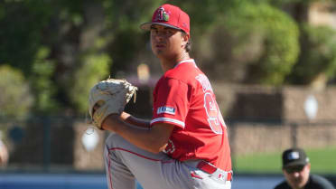 Angels No. 1 prospect Bremner deals heat in Cactus League debut
