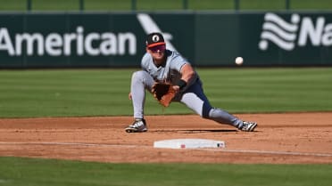 Why Montgomery moved from SS to 3B in AFL