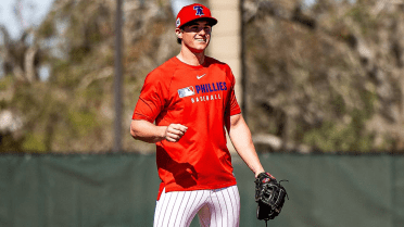 At home in camp, could Phils' top prospect reach bigs sooner than later?