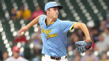 Misiorowski reaches 102 mph, allows no hits in electric MLB debut