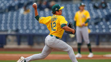A's prospect Jump 'like a sponge' in first big league camp