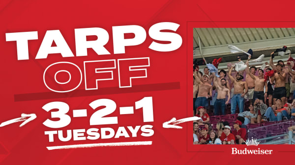 Get Tarps Off 3-2-1 Tuesday tickets and join in the fun!