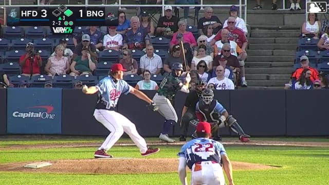 Mike Antico strikes out swinging.