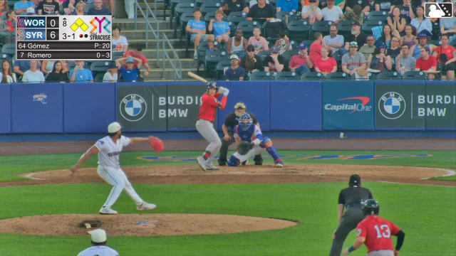 Ofreidy Gómez In play, run(s) to Mikey Romero