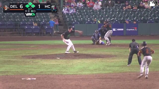 Stiven Martinez singles on a ground ball to right fielder Yerlin Luis. Braylon Whitaker scores. Jaiden Lo Re scores. Jordan Sanchez to 3rd.