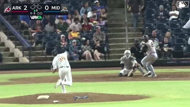 Michael Arroyo homers (1) on a fly ball to left center field.