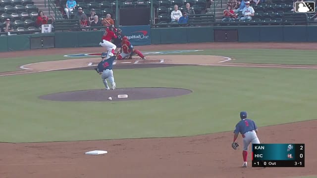 Hector Osorio homers (11) on a fly ball to right field. Paulino Santana scores.