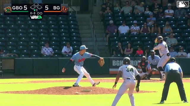 Tony Blanco Jr. homers (23) on a fly ball to center field. Jhonny Severino scores.