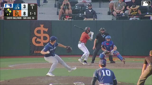 Josuar Gonzalez singles on a ground ball to right fielder Gavin Turley. Andy Polanco scores. Angel Guzman to 2nd.