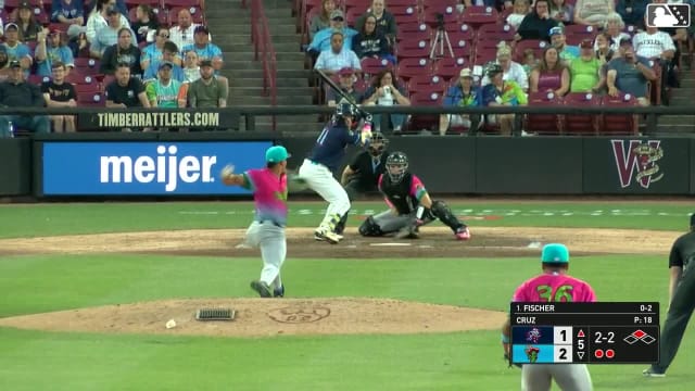 Andrew Fischer singles on a line drive to right fielder Eduardo Quintero. Luiyin Alastre scores. Andrew Fischer to 2nd.