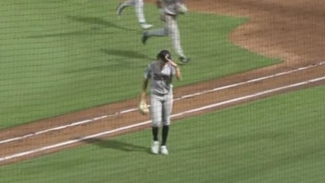 Cam Caminiti strikes out four in six innings