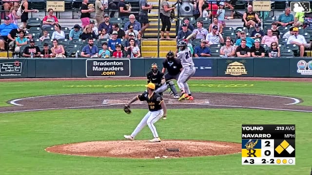 Quentin Young doubles (10) on a sharp fly ball to center fielder Bralyn Brazoban. Ramiro Dominguez scores. Yovanny Duran scores.