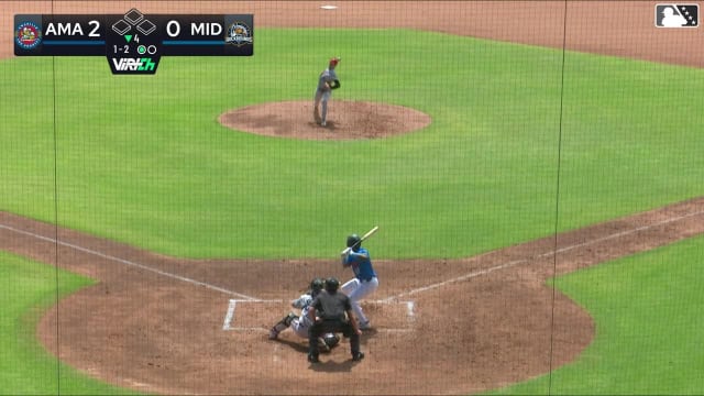 Leo De Vries homers (4) on a fly ball to left field.