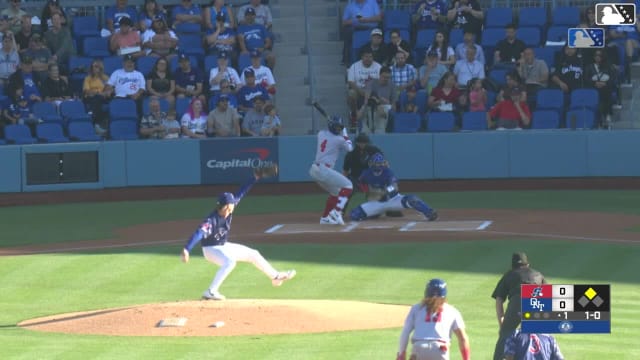 Breyson Guedez singles on a sharp ground ball to right fielder Ching-Hsien Ko. Bryan Andrade scores.