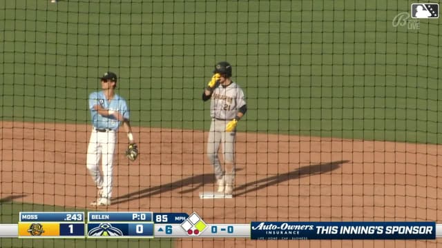 Grady Emerson's first career stolen base
