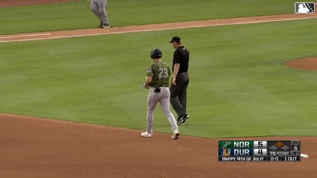 Coby Mayo's RBI double