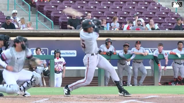 Peyton Bonds' first professional hit