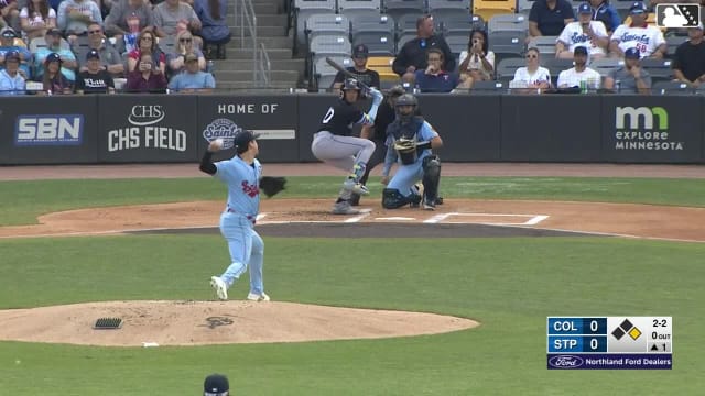 Angel Genao homers (8) on a fly ball to right field. Cooper Ingle scores.