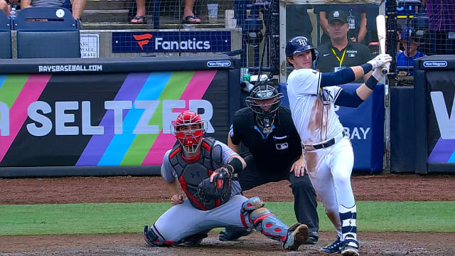 Carson Williams' first Major League double