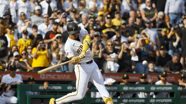 Konnor Griffin hits an RBI double in first MLB at-bat