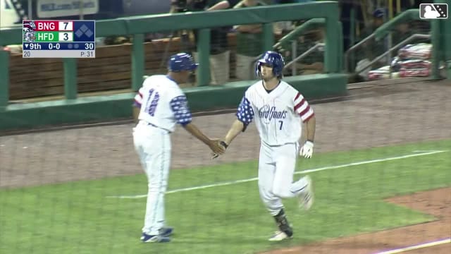 Sterlin Thompson's second home run of the game
