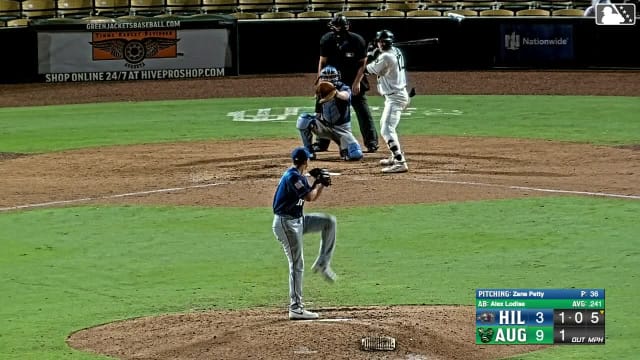 Alex Lodise homers (10) on a fly ball to left center field.