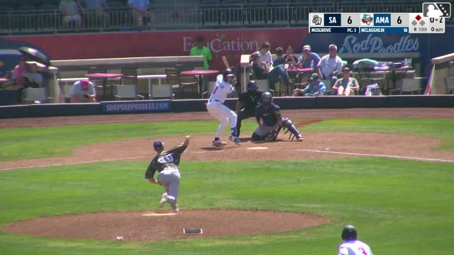 Ben McLaughlin strikes out swinging.
