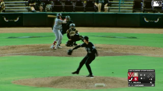 Ivan Luciano singles on a sharp line drive to left fielder Qrey Lott. Yerald Nin scores.