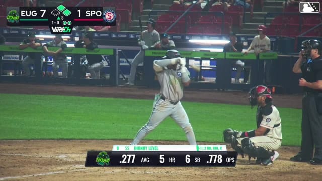 Jhonny Level singles on a ground ball to right fielder Tommy Hopfe. Zane Zielinski scores.