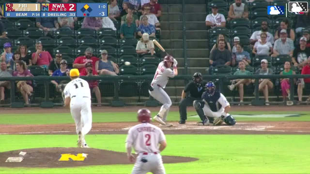 Dylan Dreiling doubles (23) on a line drive to right fielder Alberto Rodriguez. Frainyer Chavez scores. Dylan Dreiling out at 3rd on the throw, right fielder Alberto Rodriguez to second baseman Angel Acosta to third baseman Sam Kulasingam.