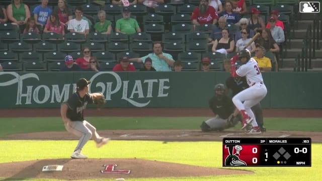 Emil Morales homers (3) on a fly ball to left center field.