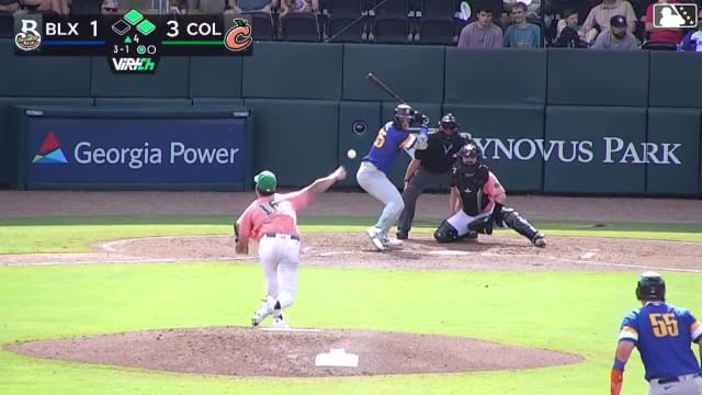 Andrew Fischer homers (15) on a fly ball to right center field. Blake Burke scores.