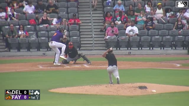 Xavier Neyens homers (11) on a fly ball to right center field.