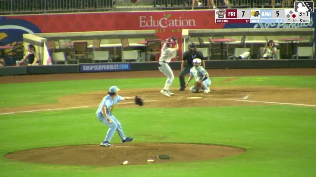 Dylan Dreiling homers (9) on a fly ball to right center field. Frainyer Chavez scores.