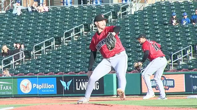 Bubba Chandler strikes out a season-high nine batters