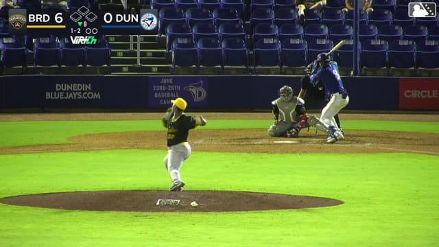 Juan Sanchez homers (1) on a fly ball to right center field.