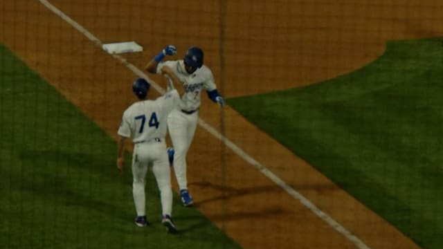 Emil Morales' second home run of the game