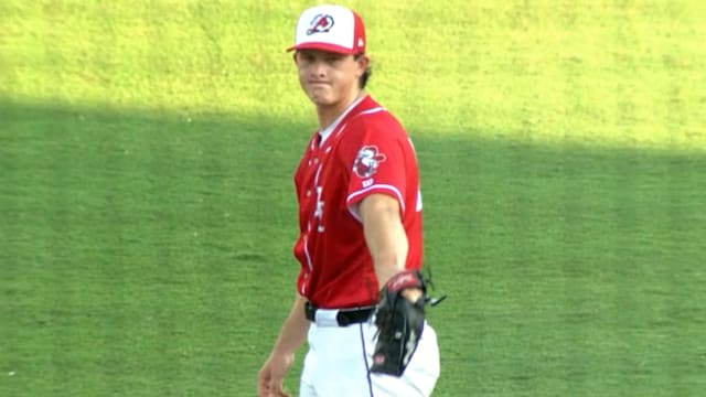 Ryan Sloan fans seven strikeouts across 4 2/3 frames