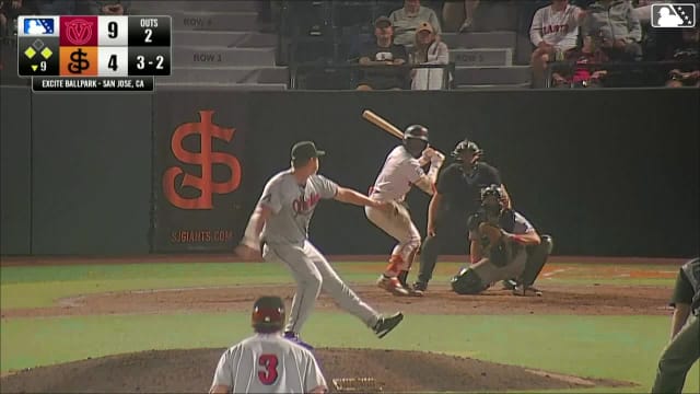 Josuar Gonzalez triples (6) on a fly ball to left fielder Paul Schoenfeld. Tanner Mally scores. Angel Guzman scores.