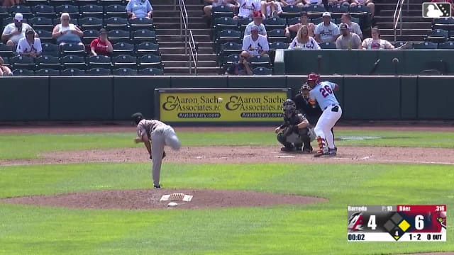Jesús Báez doubles (10) on a line drive to right fielder Anthony Donofrio. Josiah Ragsdale to 3rd.