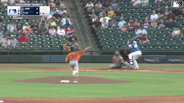 Jason Schiavone homers (8) on a line drive to left center field.