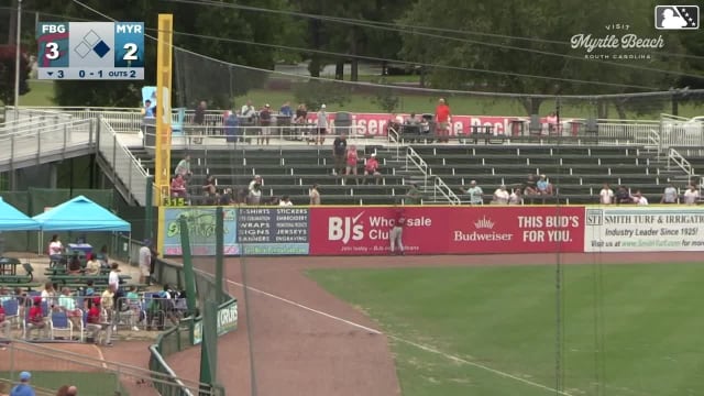 Nick Peoples robs a home run 
