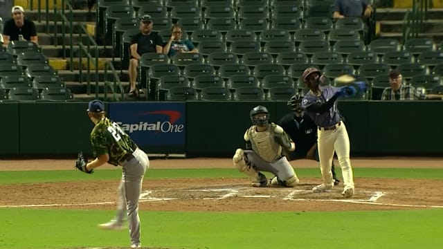 Sebastian Walcott doubles and singles in his return