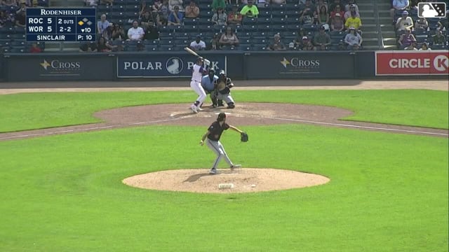 Mikey Romero singles on a sharp line drive to left fielder Andrew Pinckney. Tyler McDonough scores.