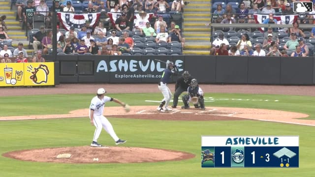 Hector Osorio homers (4) on a fly ball to right field.