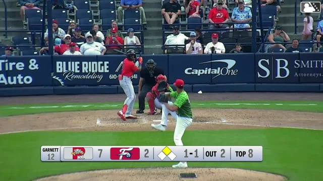 Nelly Taylor singles on a line drive to center fielder Pedro León. Johanfran Garcia scores.