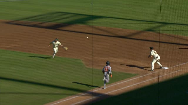 Dylan O'Rae's glove flip