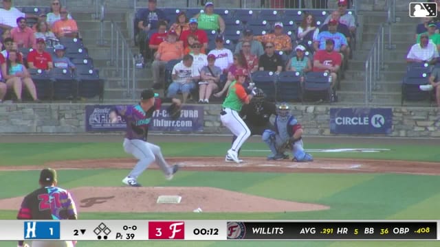 Eli Willits homers (6) on a fly ball to right center field.